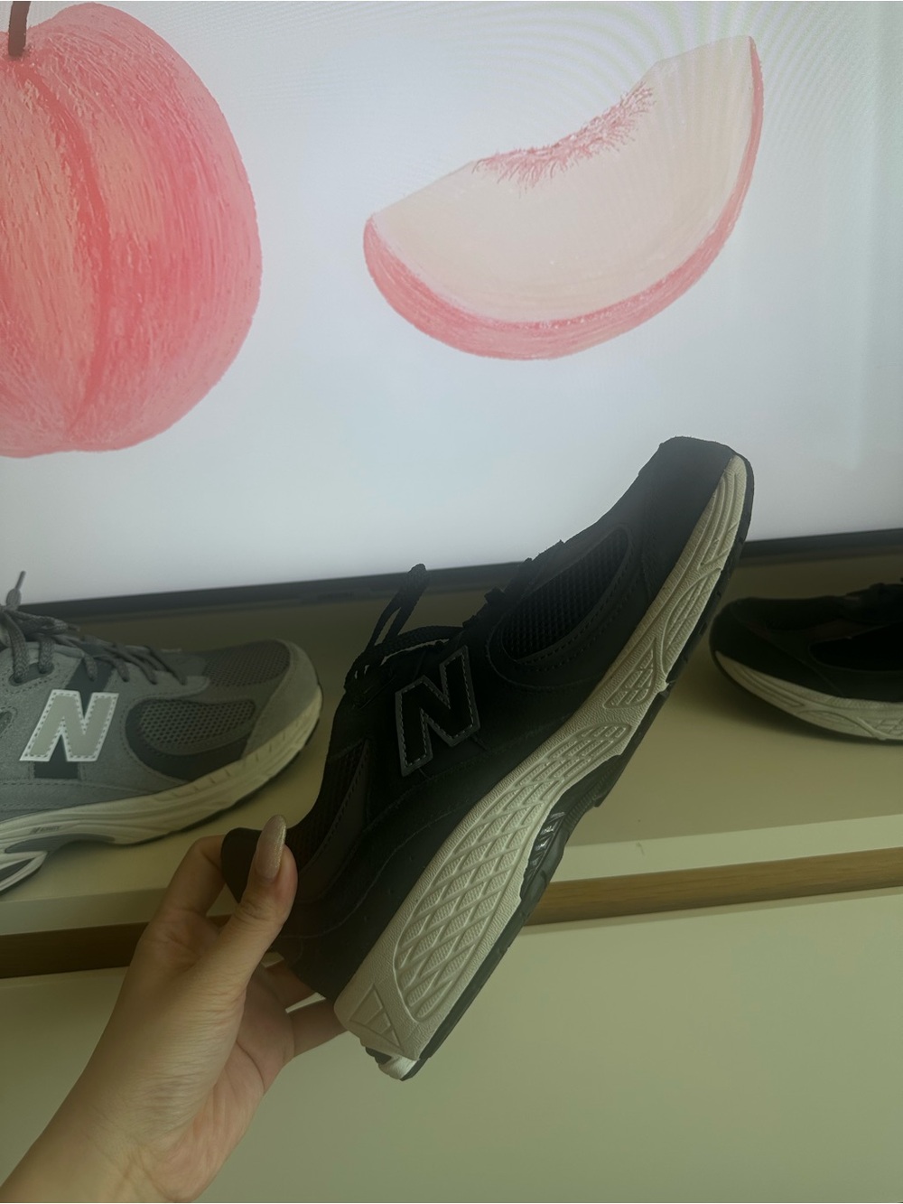 New Balance Gray and Black Women's Running Sneakers Brand New